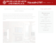 Tablet Screenshot of highlandfireplace.com